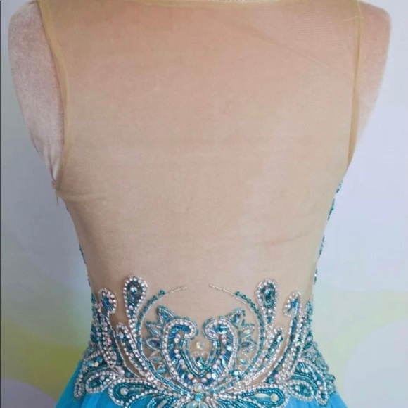 Aqua Terani Ball Gown/Prom Dress Size 8 NWT - Picture 3 of 5